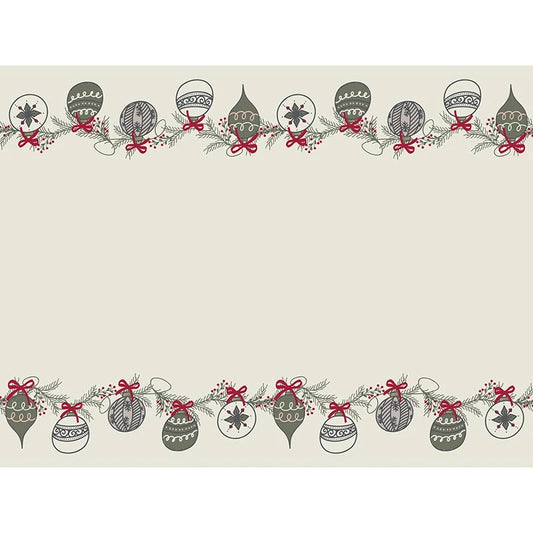 Paper Table Runner - Ornaments