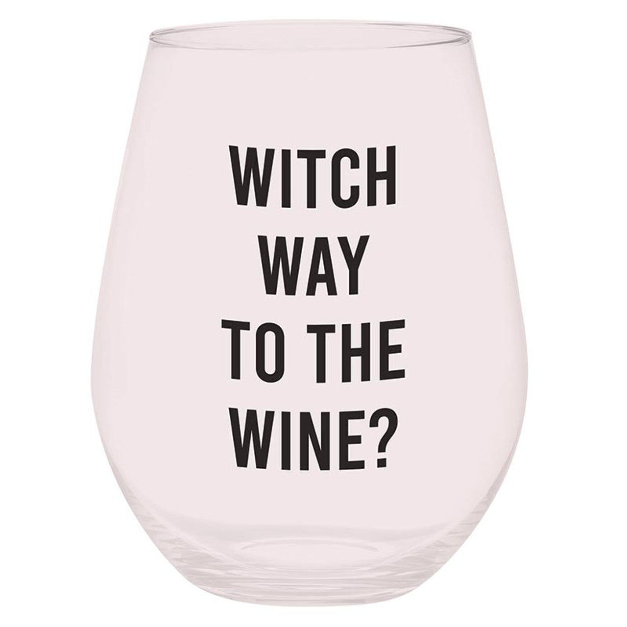Jumbo Stemless Wine Glass - Witch Way to the Wine