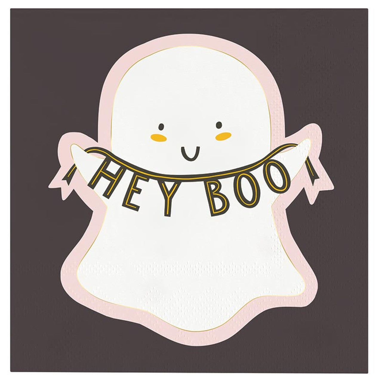 Foil Beverage Napkins - Hey Boo