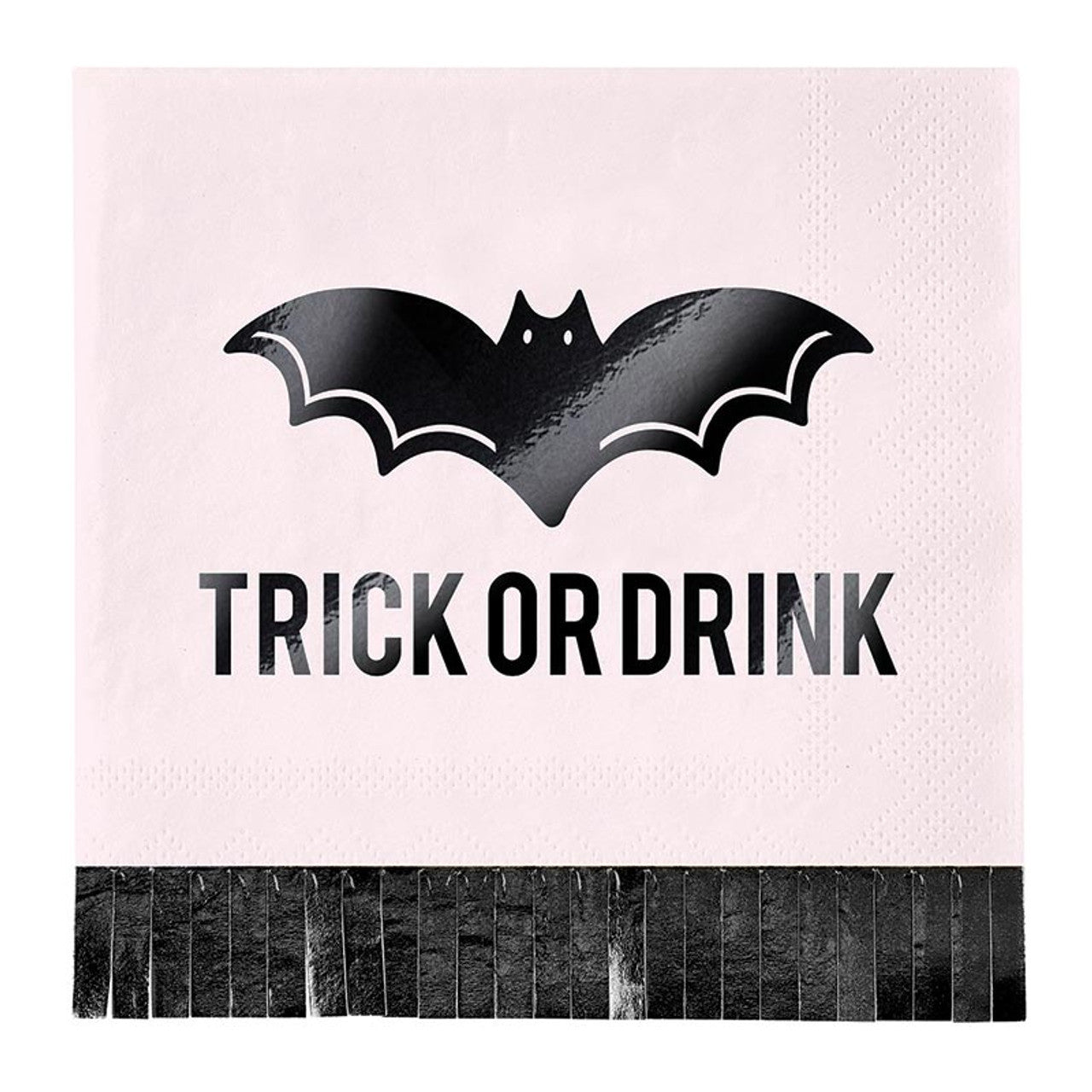 Foil Fringe Napkins - Trick or Drink