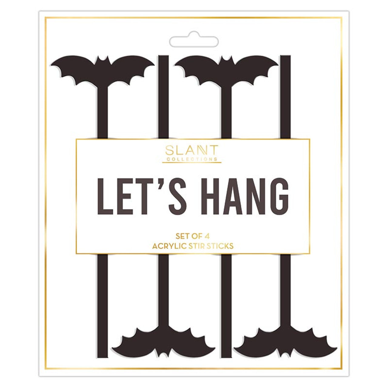 Acrylic Stir Sticks - Bat