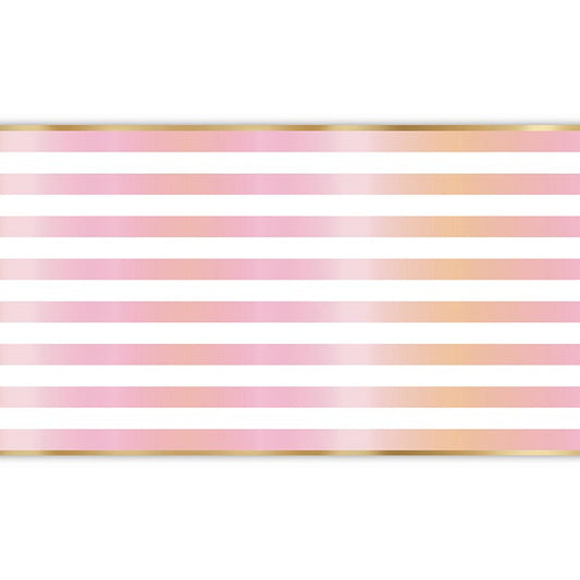 Foil Paper Table Runner - Birthday Stripe