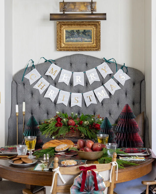 Merry Christmas Music Paper Banner