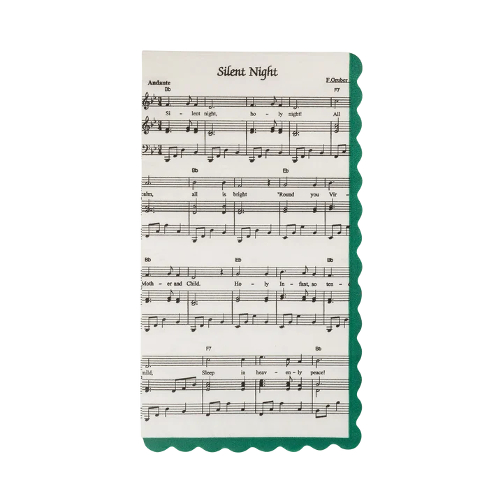 Christmas Music Dinner Napkin
