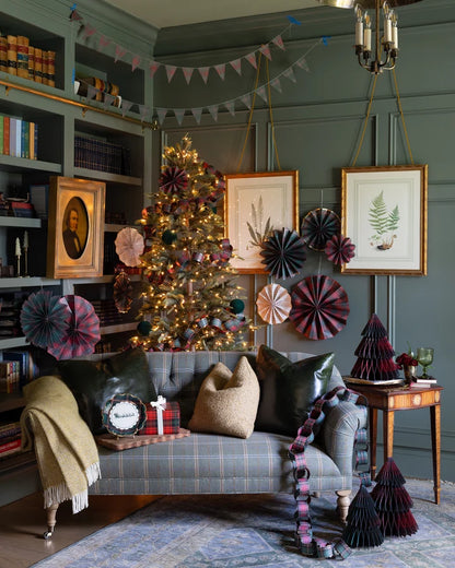 Plaid Paper Tree Set