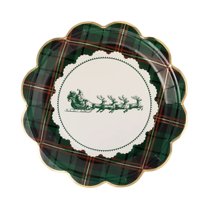 Doily Plaid Plate - 9"