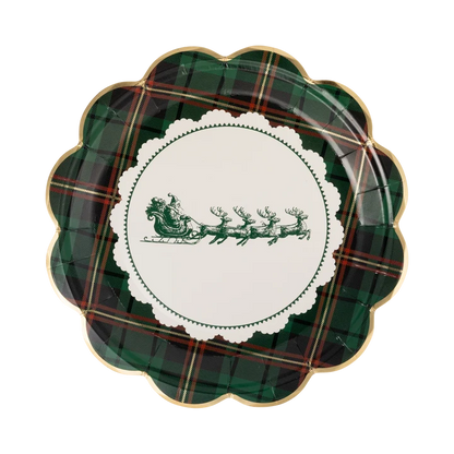 Doily Plaid Plate - 9"