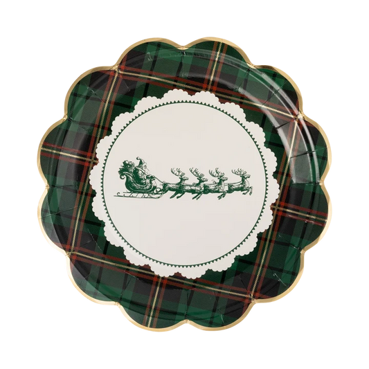 Doily Plaid Plate - 9"