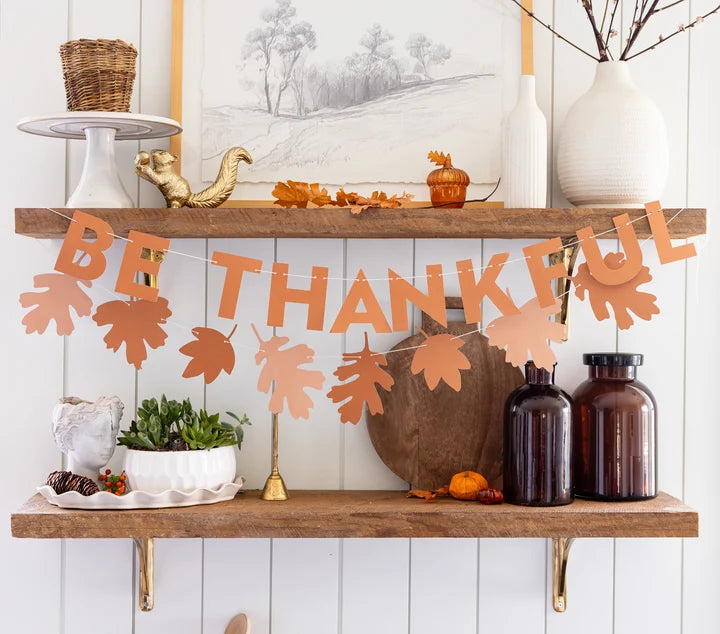 Give Thanks Paper Banner Set