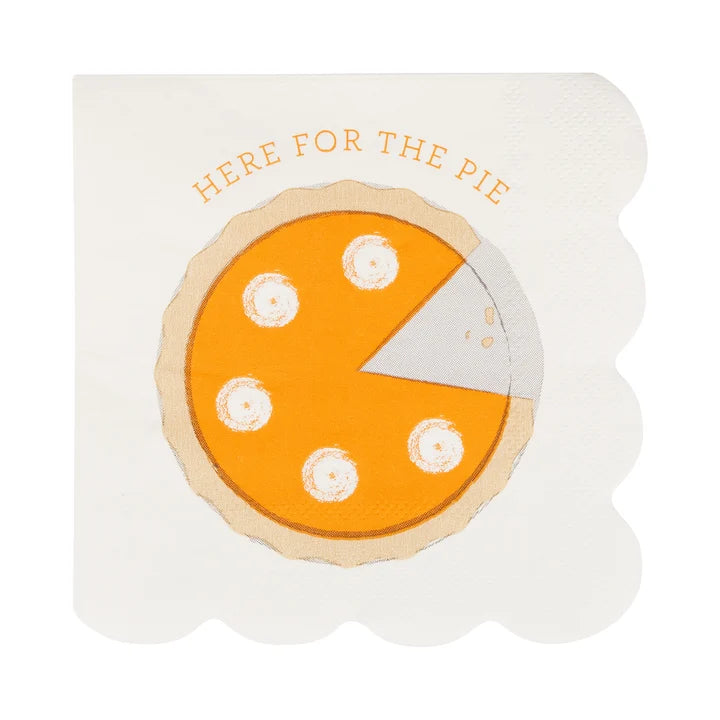 Here for the Pie Cocktail Napkin (24ct)
