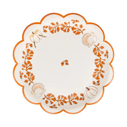 Harvest 9" Paper Plate Set (8ct)