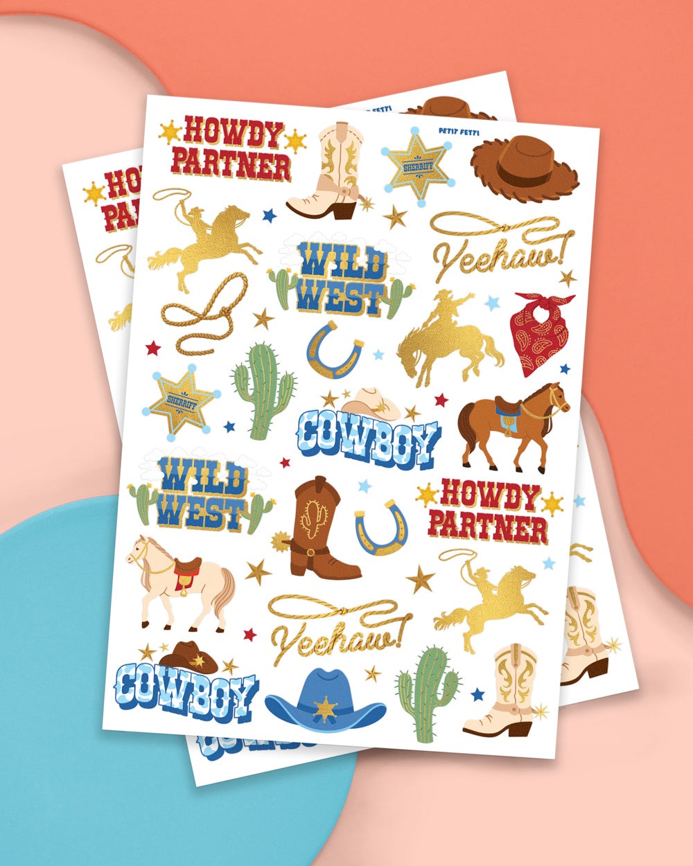 Wild Wild West Tats - 52 temporary tattoos