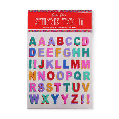 Vinyl Scalloped Letters Sticker Pack