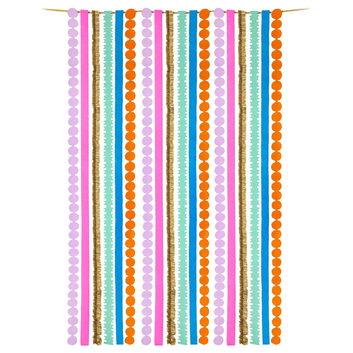 Multicolored Party Streamer Set