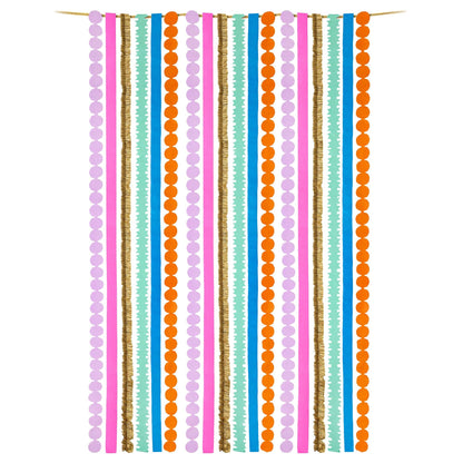Multicolored Party Streamer Set