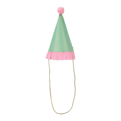 Mini Glitter Party Hats (set of 8)