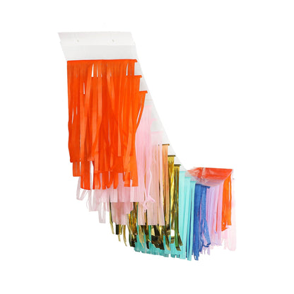 Multicolor Fringe Canopy Banners (set of 2)