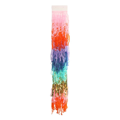 Multicolor Fringe Canopy Banners (set of 2)