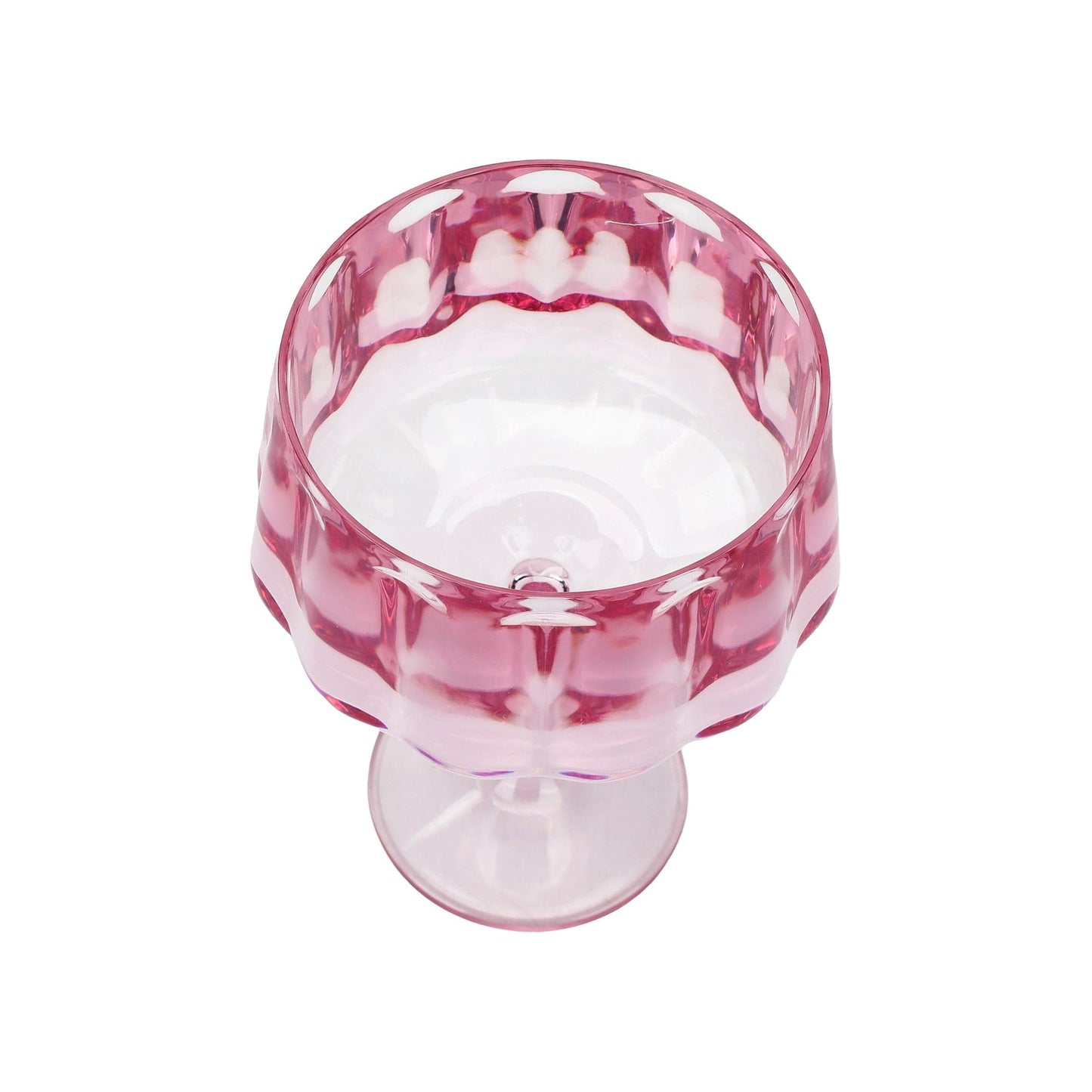 Pretty in Pink Reusable Coupe Glasses (set of 4)