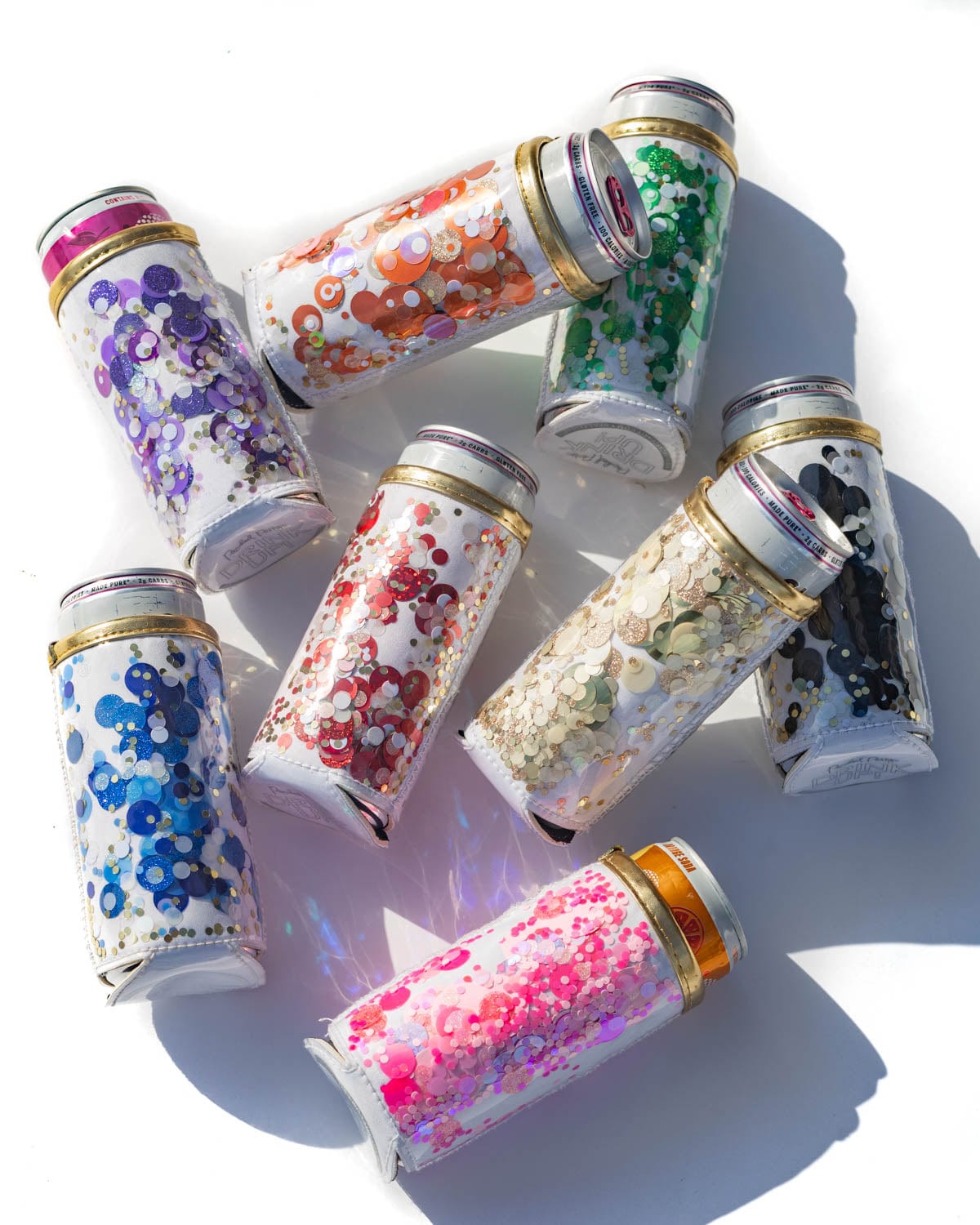 Spirit Squad Confetti Skinny Can Drink Sleeves