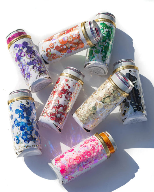 Spirit Squad Confetti Skinny Can Drink Sleeves