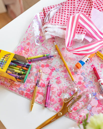 Multi-Use Confetti Desk Mat and Placemat