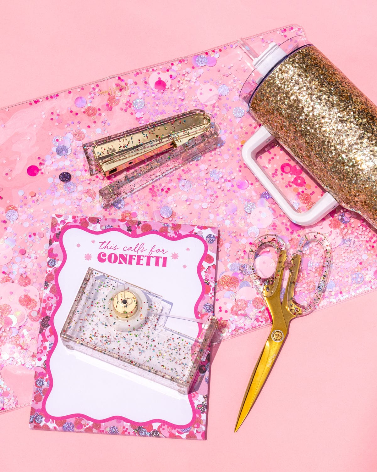 Multi-Use Confetti Desk Mat and Placemat