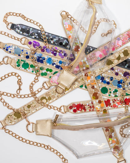 Adjustable Confetti Handbag Straps