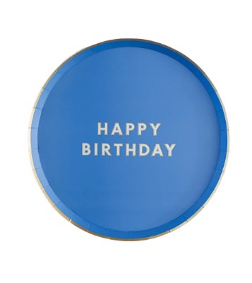Palisades Blue Signature Happy Birthday Small Plates