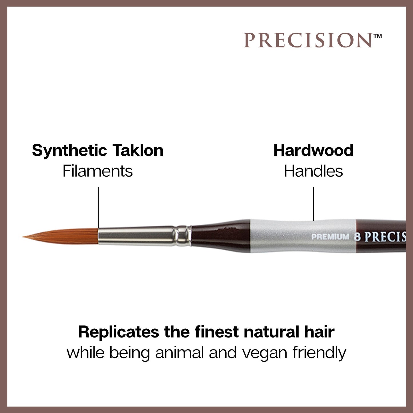 Precision™ Amber Taklon Comfort Handle Brush Set - 12 pc