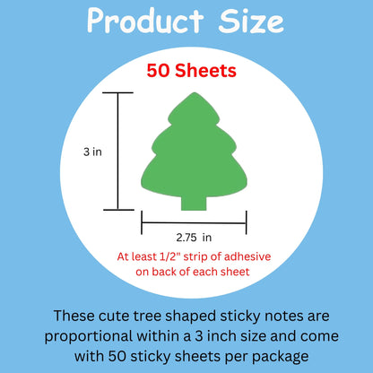 SHAPES ETC. Sticky Shape Notepad - Evergreen Tree