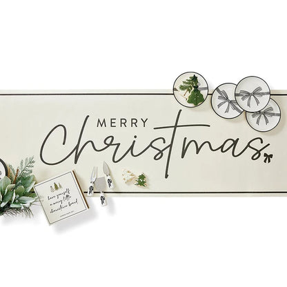 Paper Table Runner - Merry Christmas