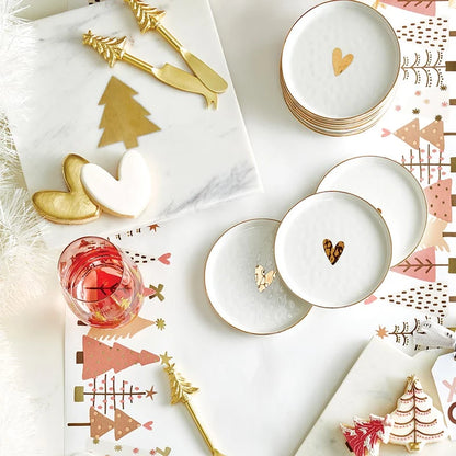 Paper Table Runner - Blush Trees