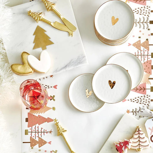Paper Table Runner - Blush Trees