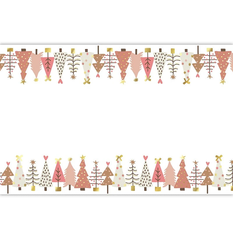 Paper Table Runner - Blush Trees