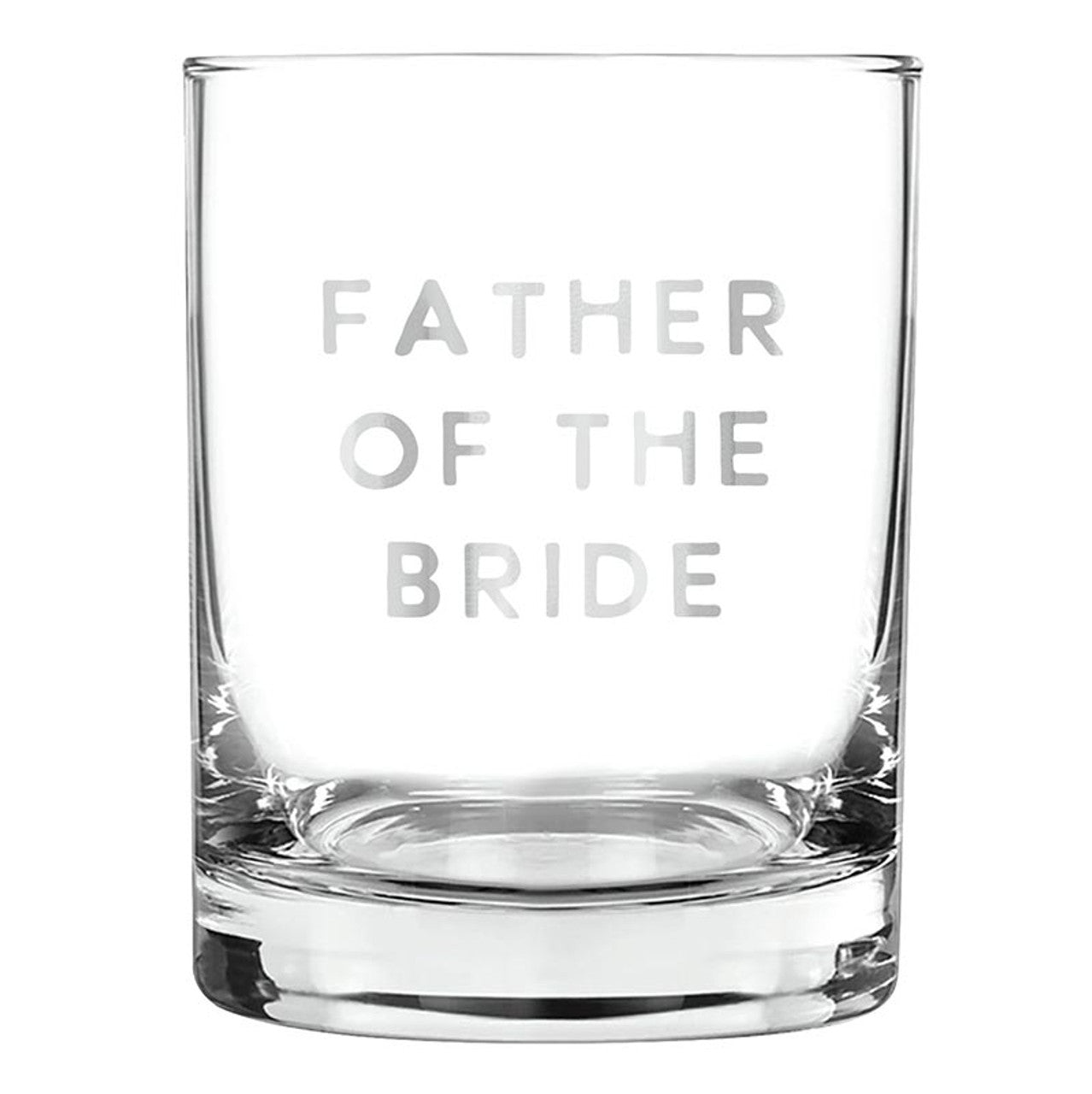 Double Old Fashioned Rocks Glass - Father of the Bride