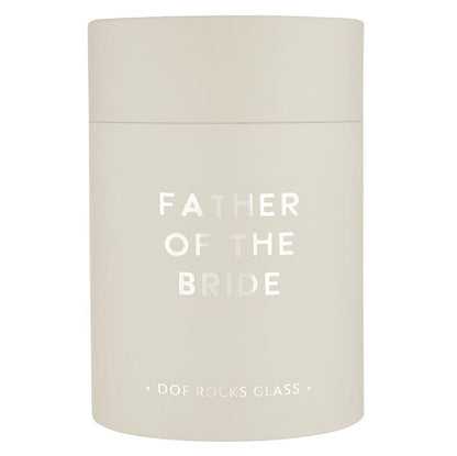 Double Old Fashioned Rocks Glass - Father of the Bride