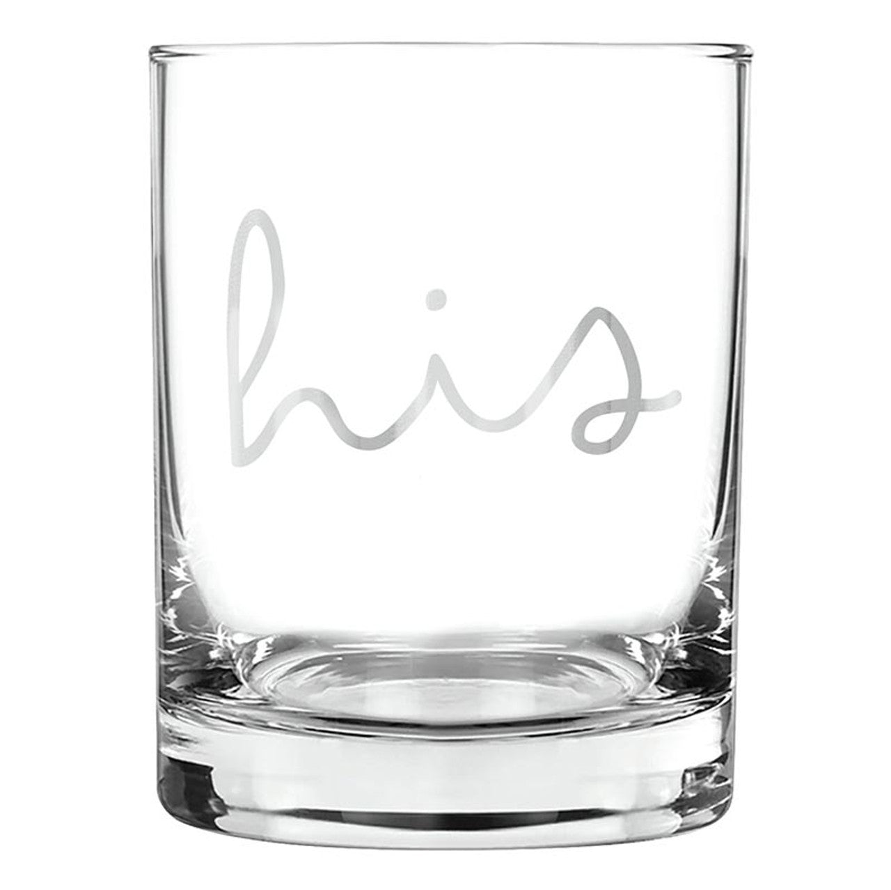 Double Old Fashioned + Stemless Wine Glassware Set - His/Hers