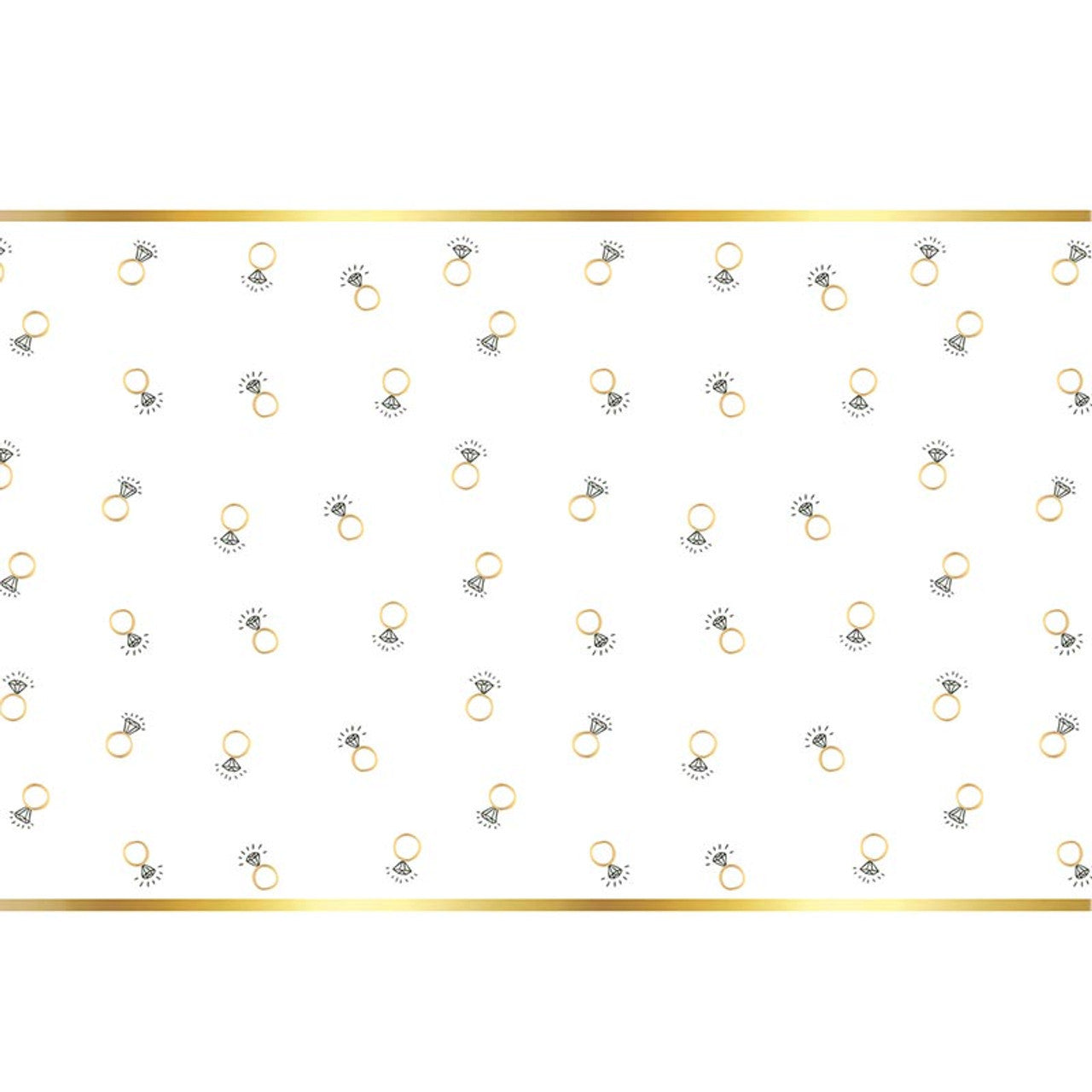 Foil Table Runner - Rings