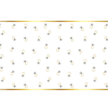 Foil Table Runner - Rings