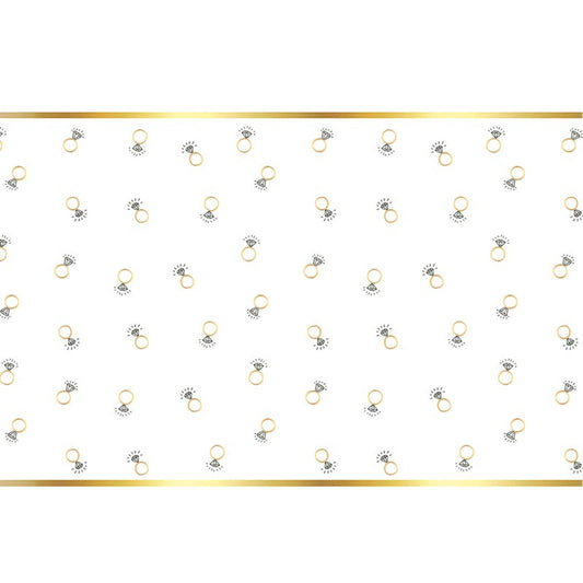 Foil Table Runner - Rings