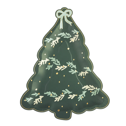 Die-Cut Tree Paper Plates - Tree