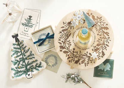 Die-Cut Tree Paper Plates - Topiary Tree
