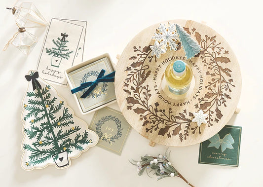 Die-Cut Tree Paper Plates - Topiary Tree
