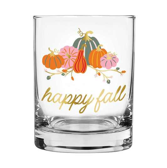 DOF Rocks Glass - Happy Fall