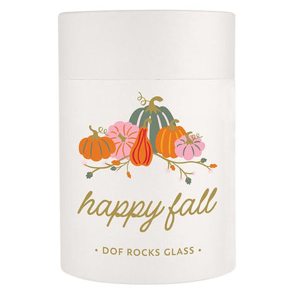 DOF Rocks Glass - Happy Fall