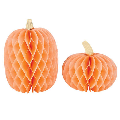 Honeycomb Decoration - Blush Pumpkin - Set of 2