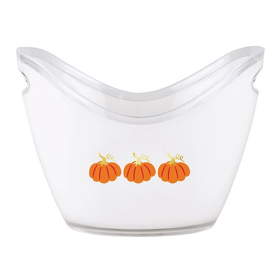Acrylic Beverage Bucket - Pumpkins