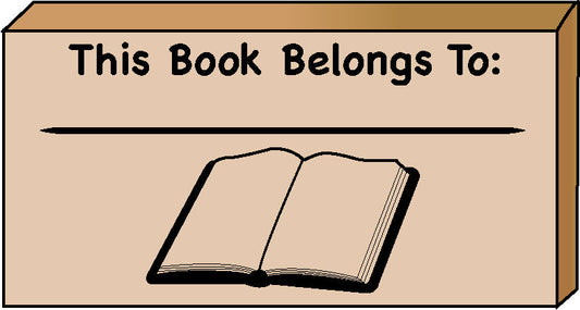 SHAPES ETC. Teacher's Stamp - This Book Belongs