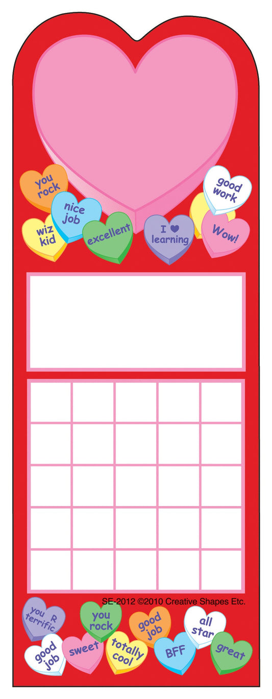SHAPES ETC. Personal Incentive Chart - Heart
